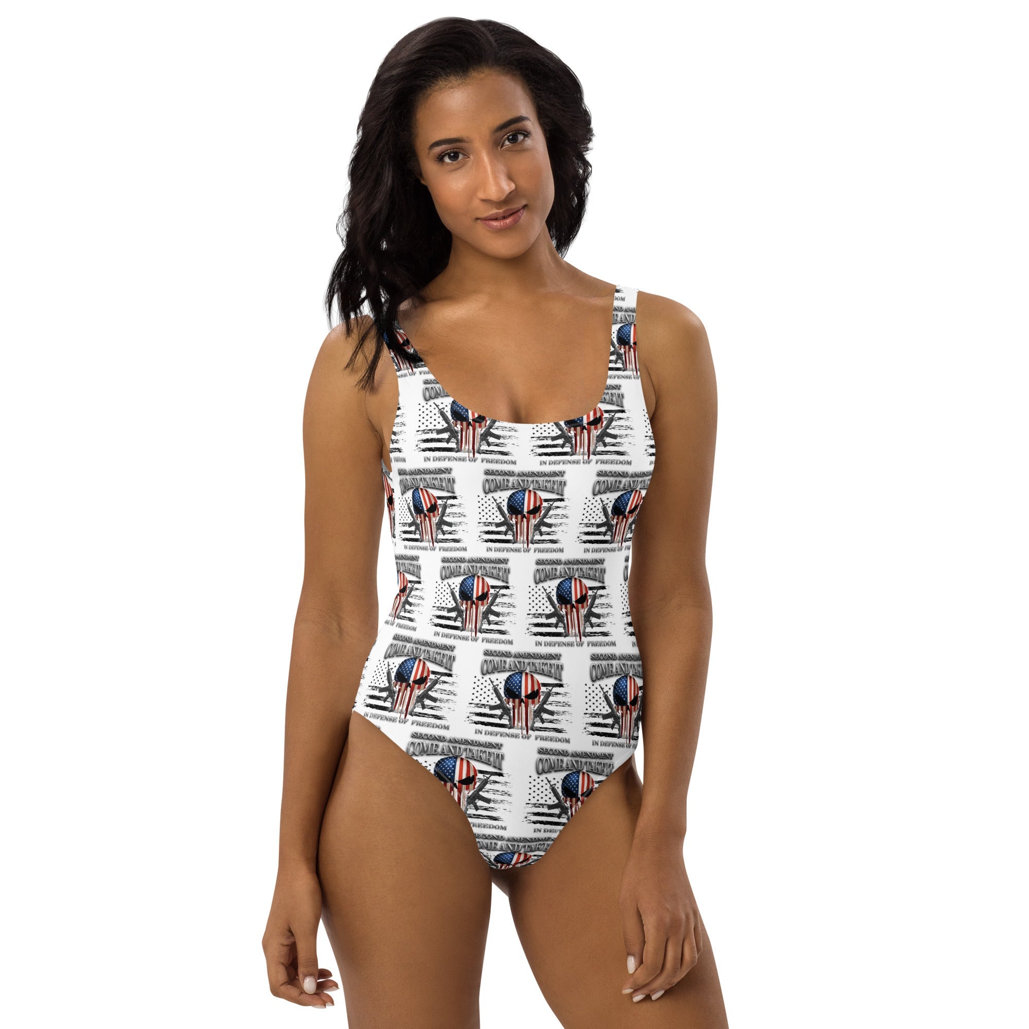 Baha Ranch Yeehaw Come & Take It One-Piece Swimsuit