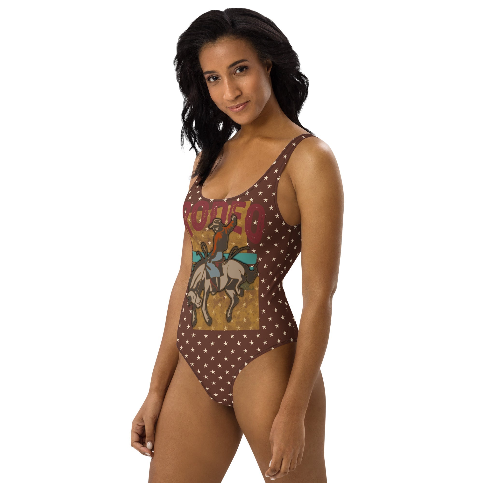 Baha Ranch Yeehaw Rodeo Stars One-Piece Swim Suit