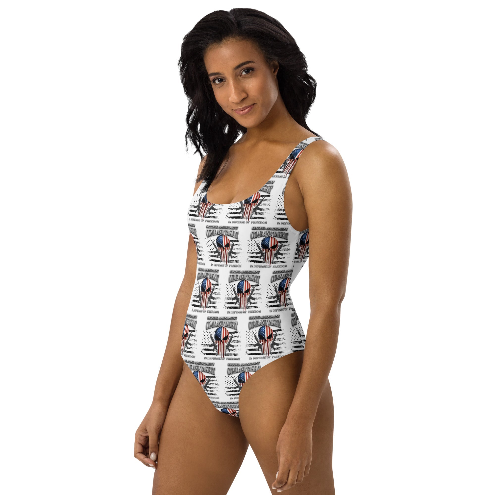 Baha Ranch Yeehaw Come & Take It One-Piece Swimsuit