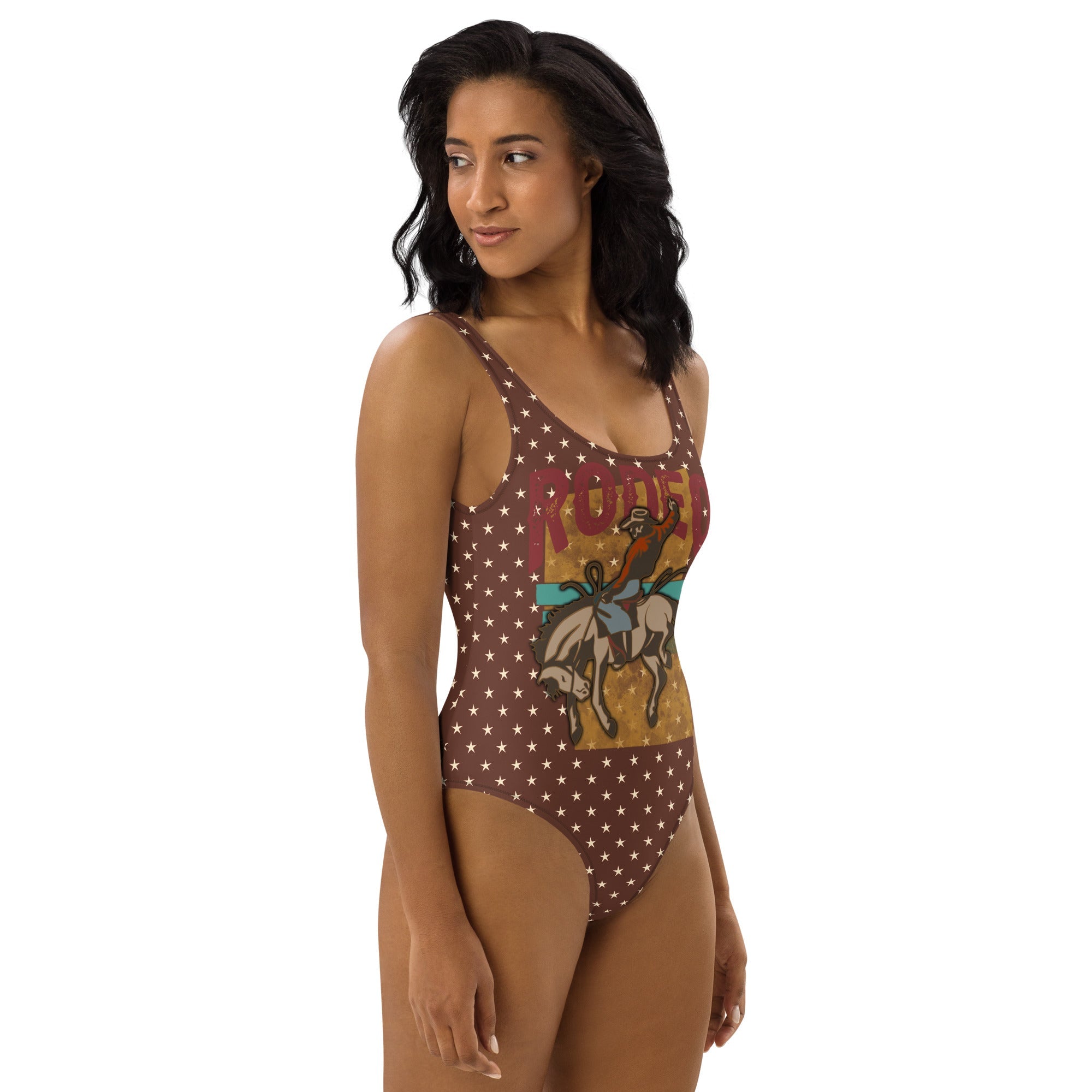Baha Ranch Yeehaw Rodeo Stars One-Piece Swim Suit