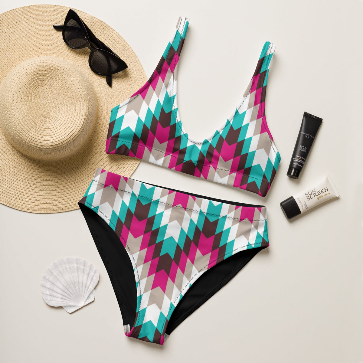 Baha Ranch Western Wear Yeehaw Mullet Cowboy Aztec Bikini Swimwear