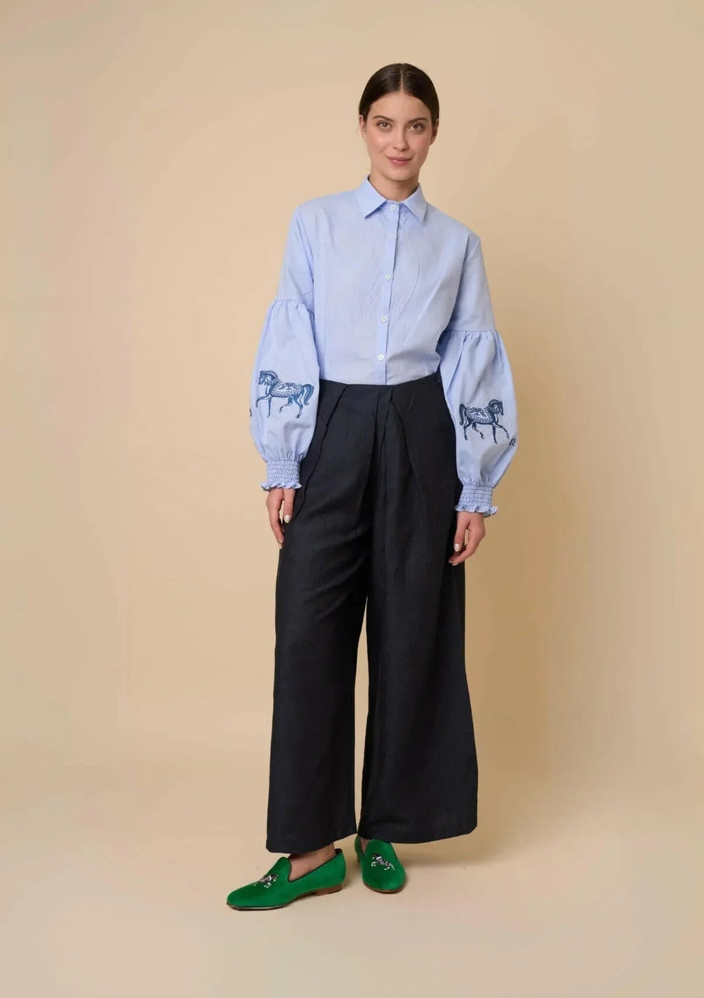 Annie Shirt Embroidered | In Color
