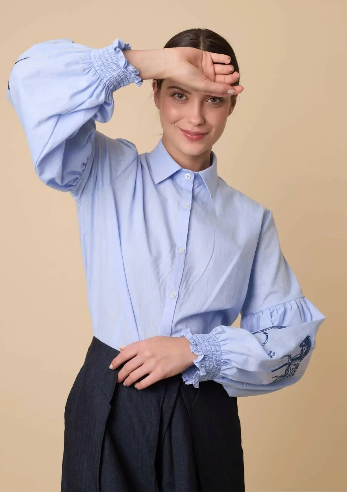 Annie Shirt Embroidered | In Color
