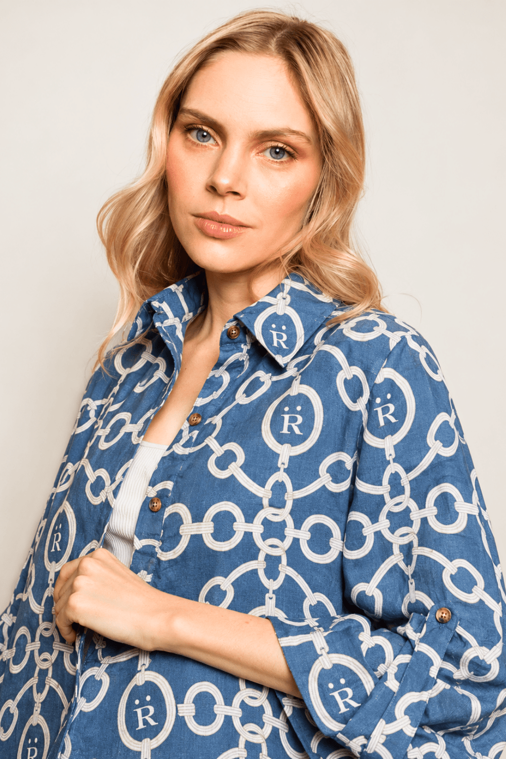 Aros | Magnolia Oversized Linen Shirt
