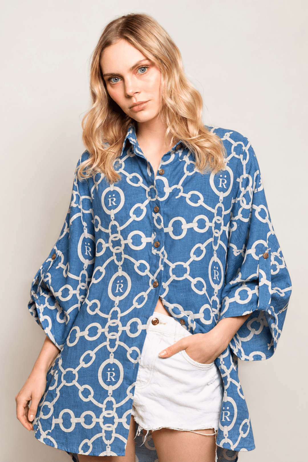 Aros | Magnolia Oversized Linen Shirt