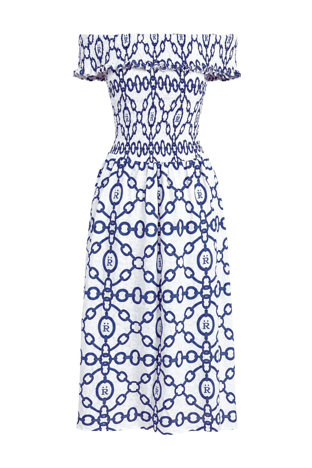 Aros Smocked Linen Dress