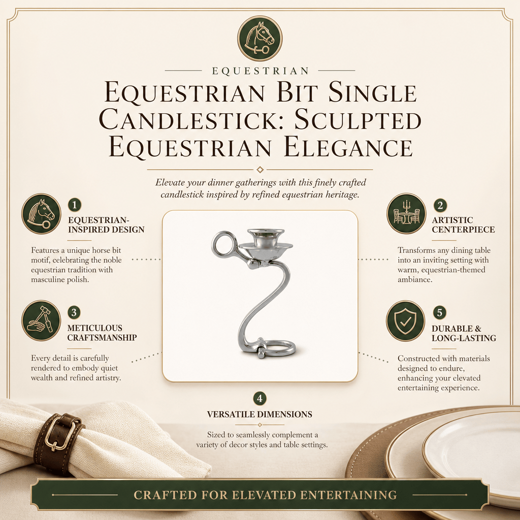 Equestrian Bit Single Candlestick