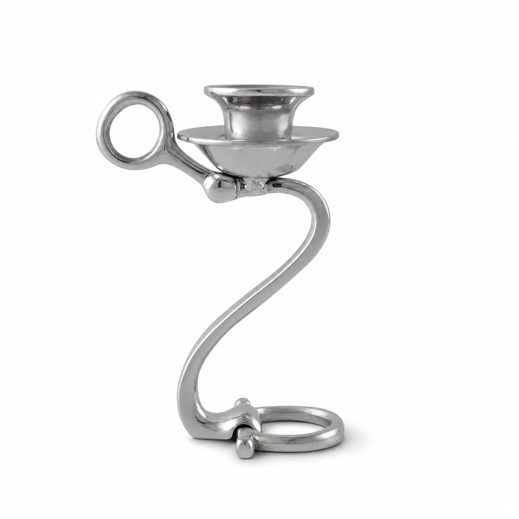 Equestrian Bit Single Candlestick