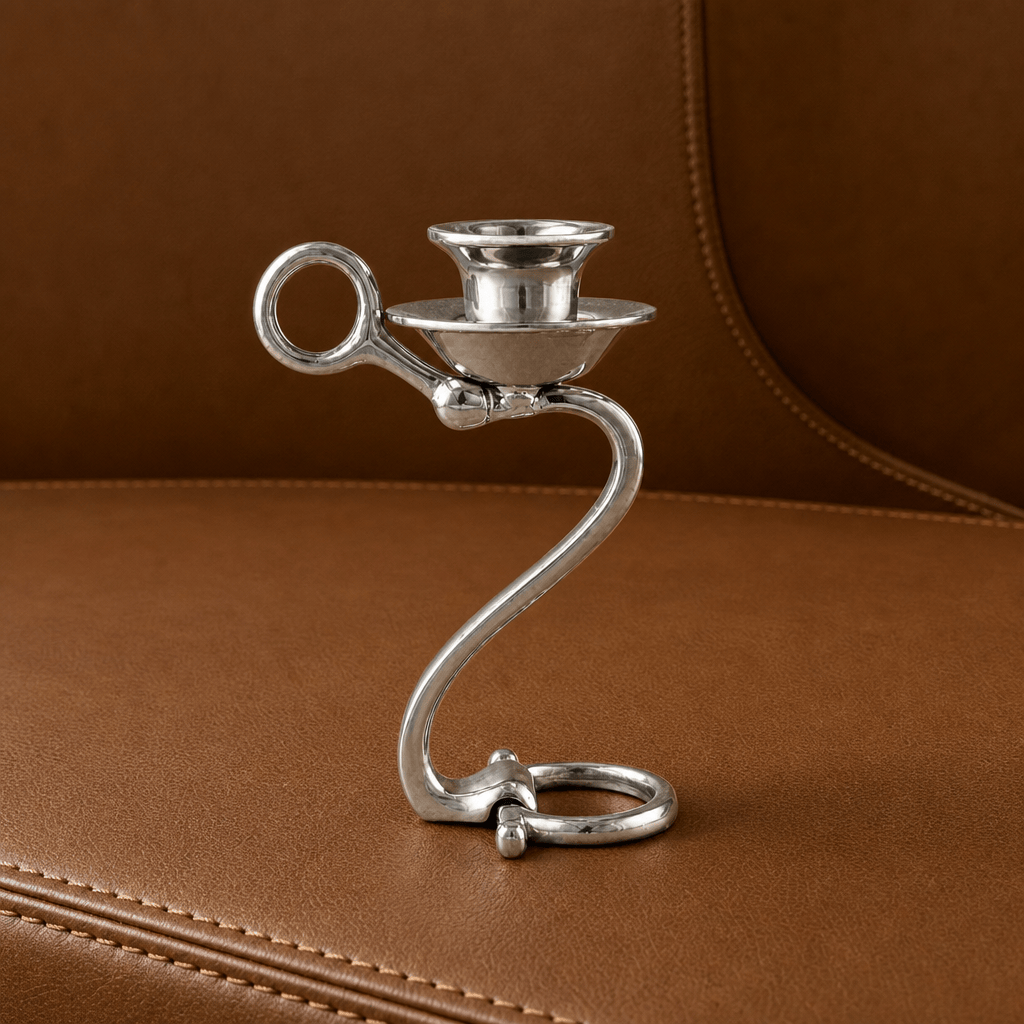 Equestrian Bit Single Candlestick