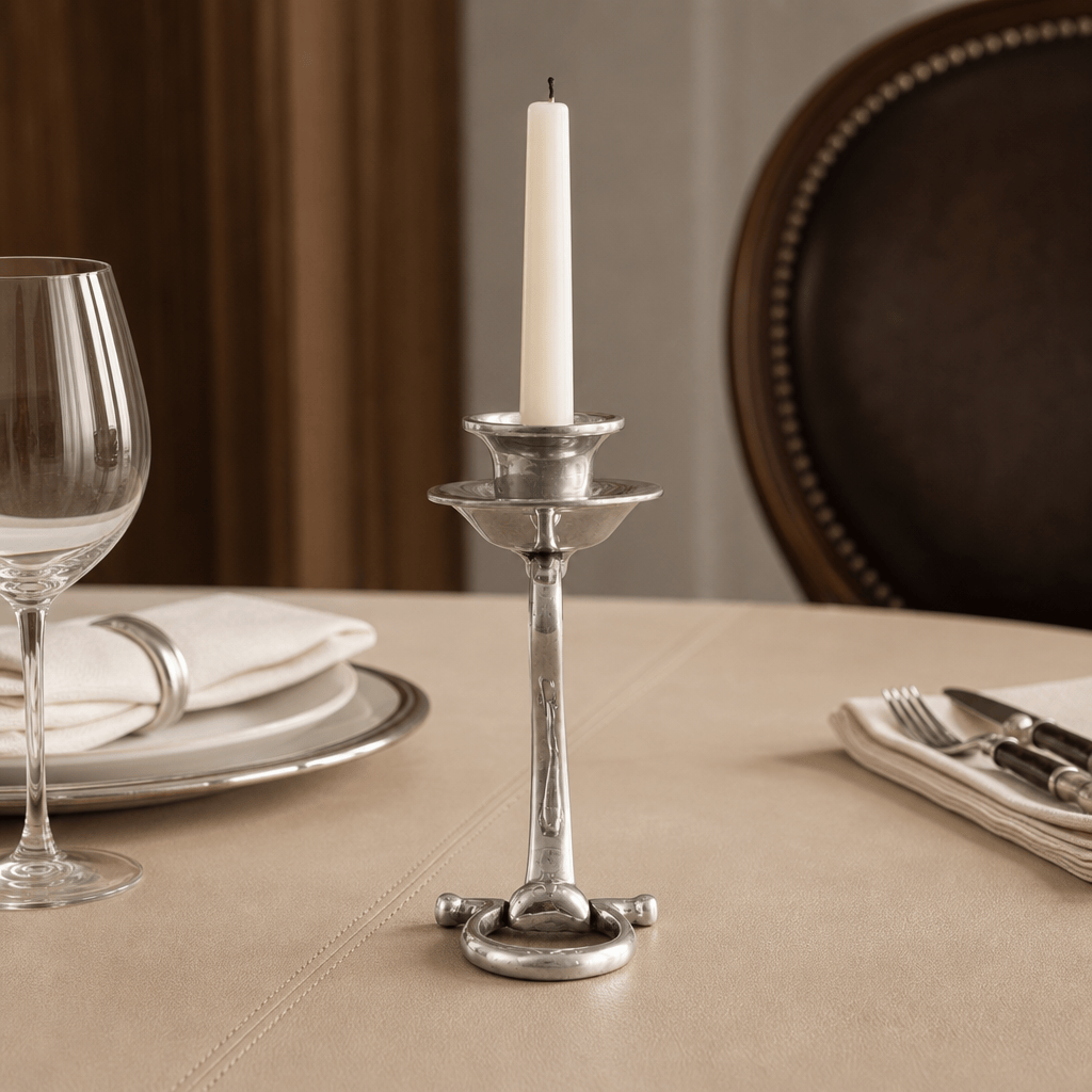 Equestrian Bit Single Candlestick
