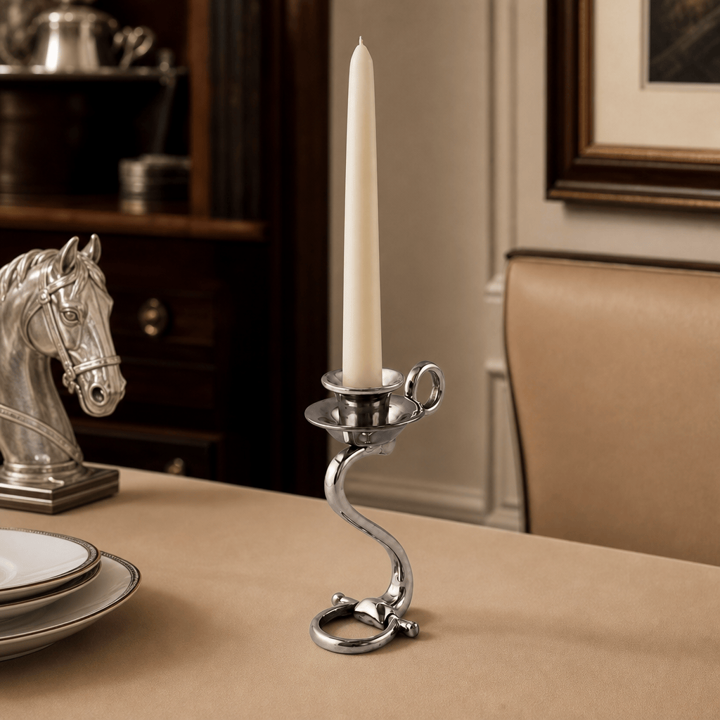 Equestrian Bit Single Candlestick