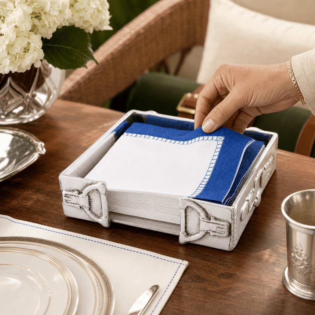 Equestrian Cocktail Napkin Box
