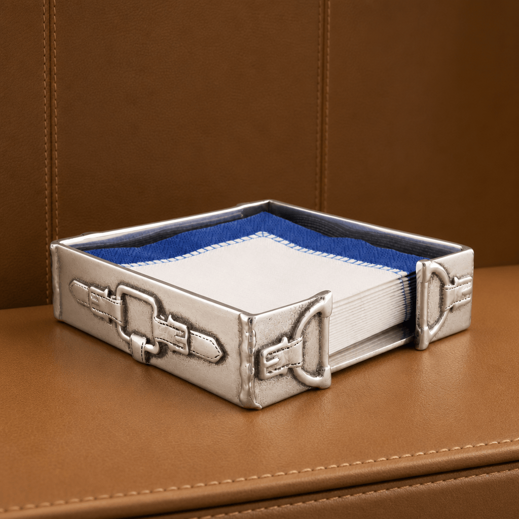 Equestrian Cocktail Napkin Box