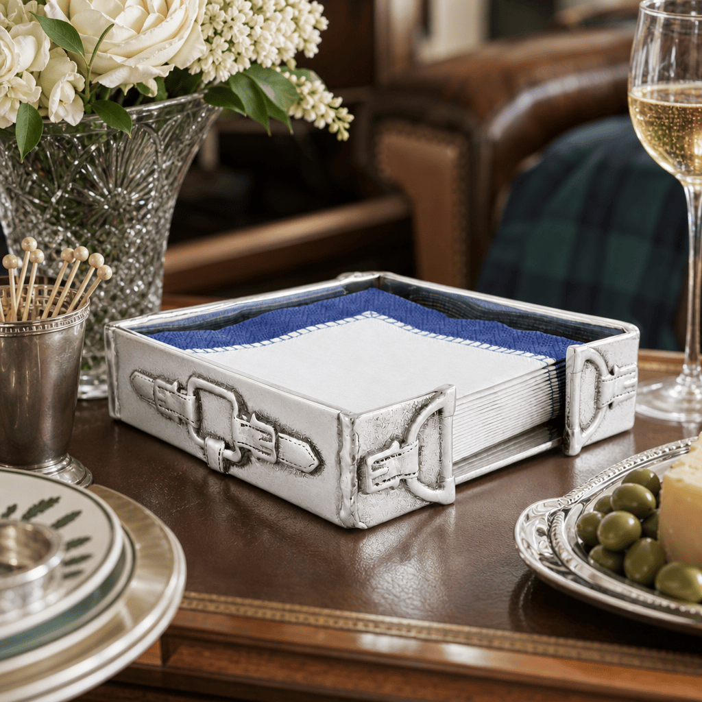Equestrian Cocktail Napkin Box