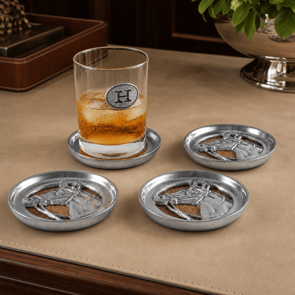 Equestrian Drink Coaster Set of 4