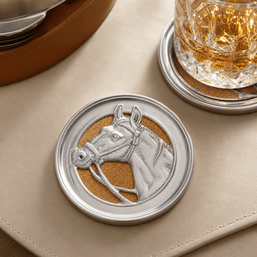 Equestrian Drink Coaster Set of 4