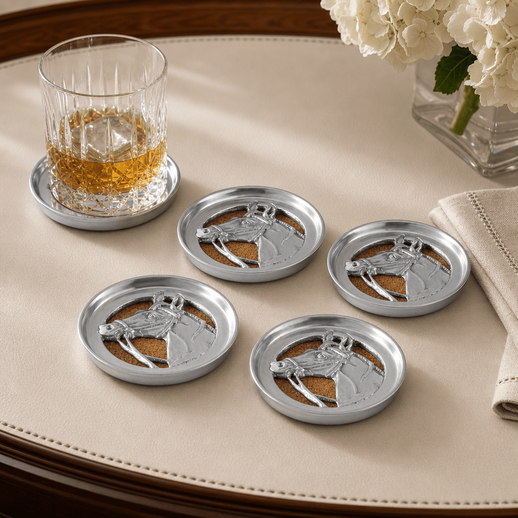 Equestrian Drink Coaster Set of 4