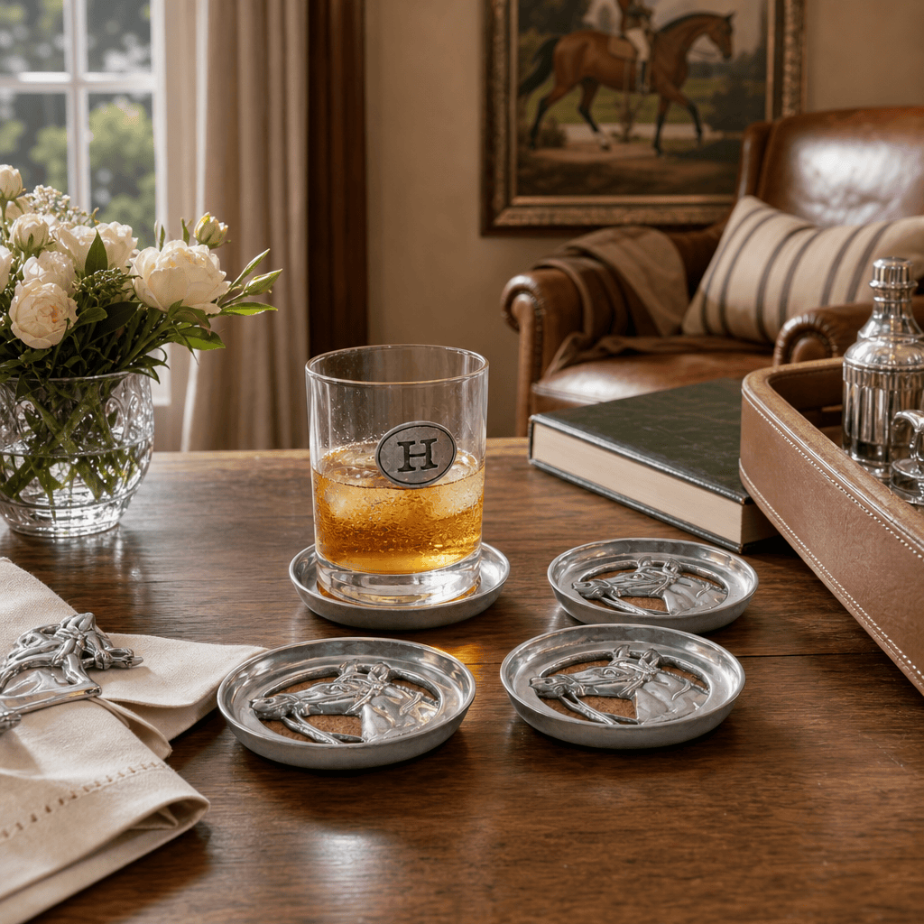 Equestrian Drink Coaster Set of 4