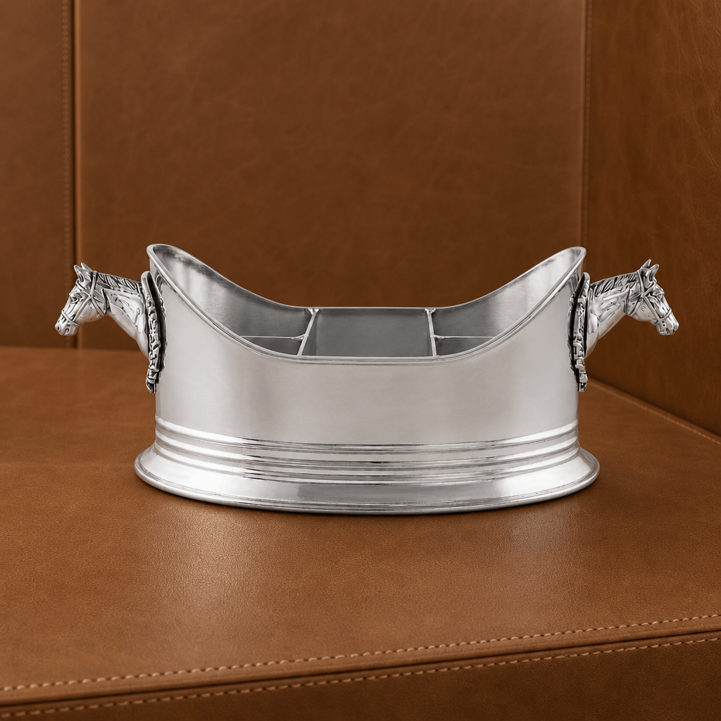 Horse Head Silverware Caddy