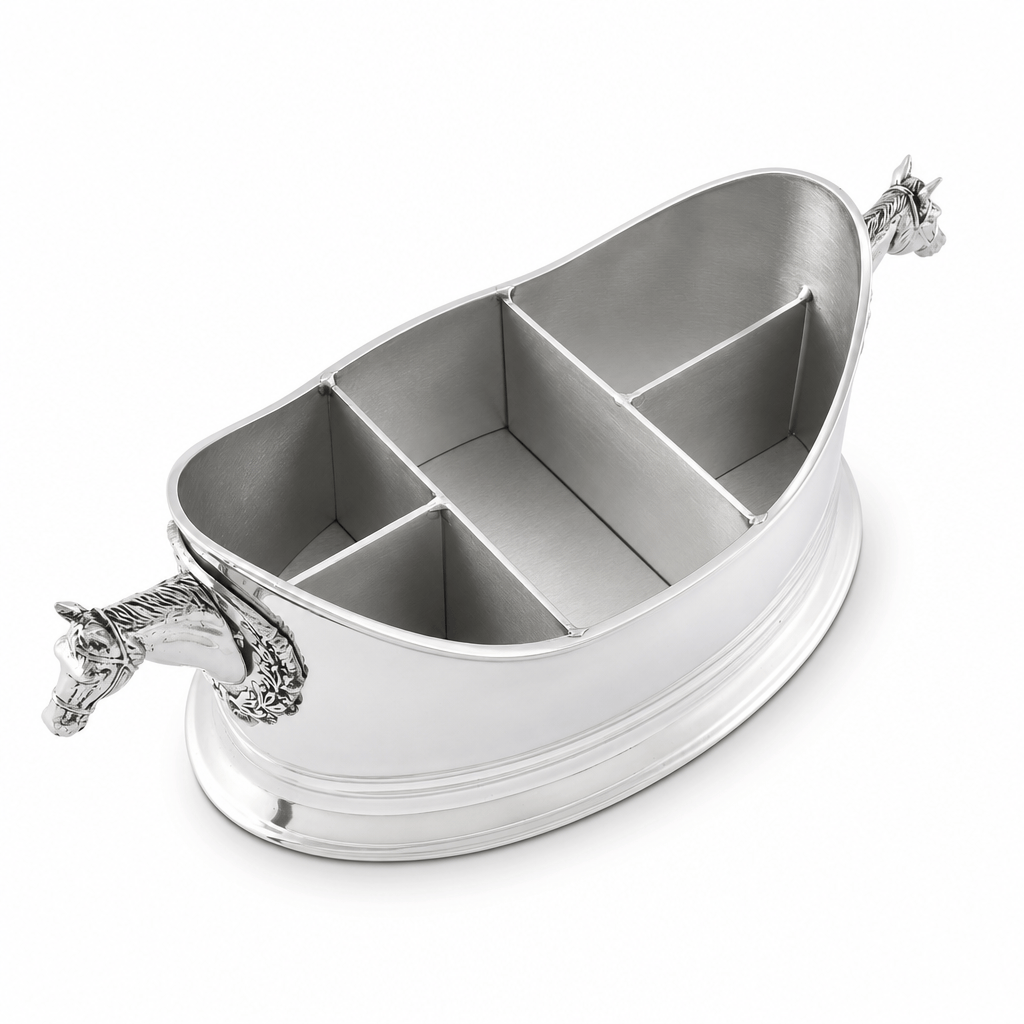 Horse Head Silverware Caddy