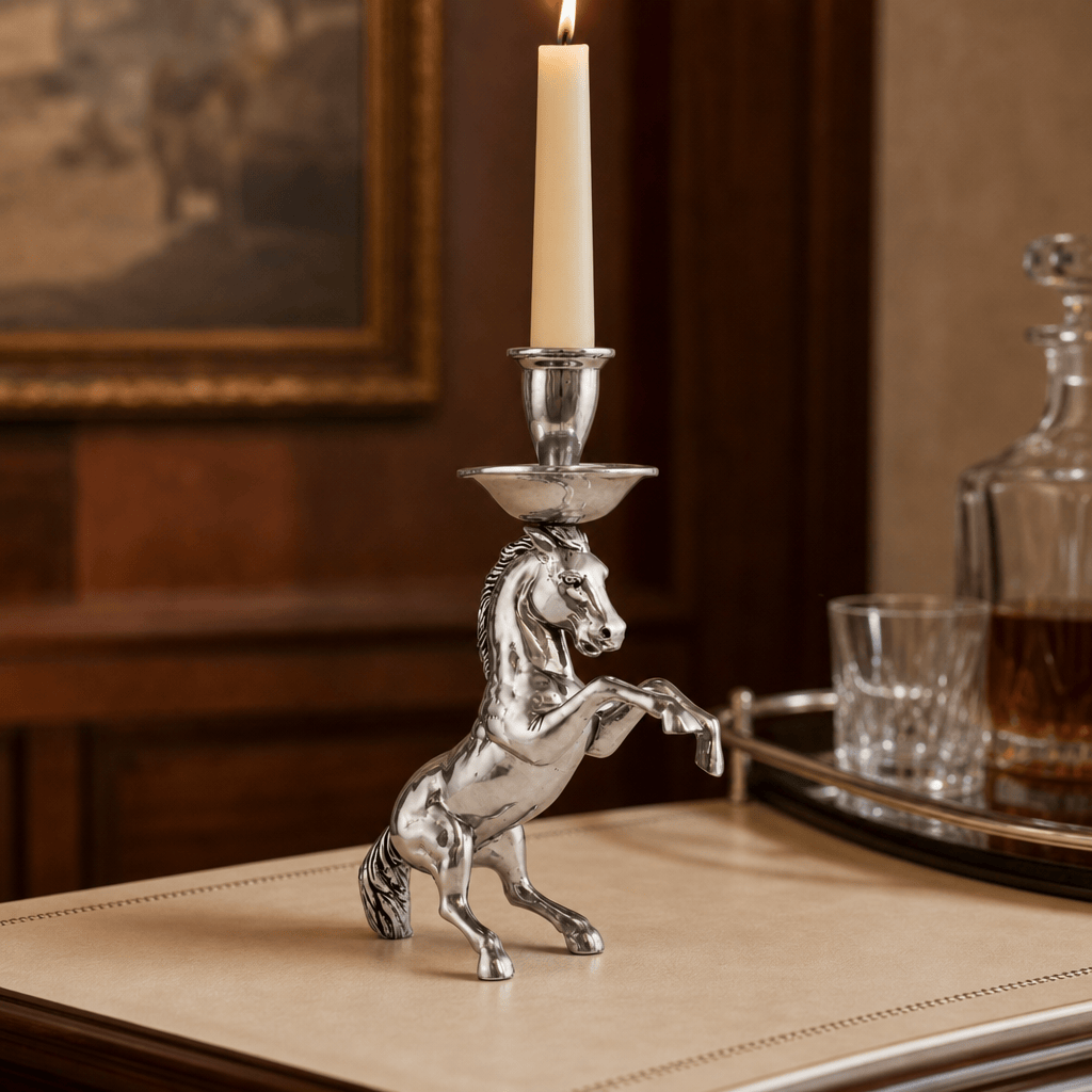 Rearing Horse Candlestick