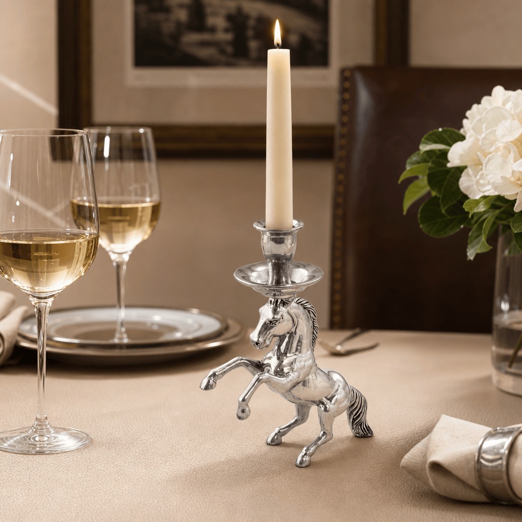 Rearing Horse Candlestick