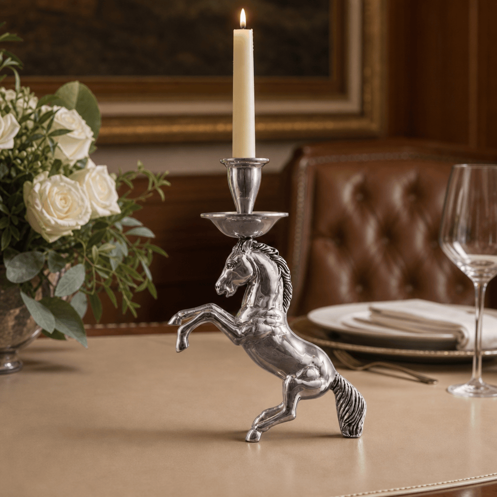 Rearing Horse Candlestick