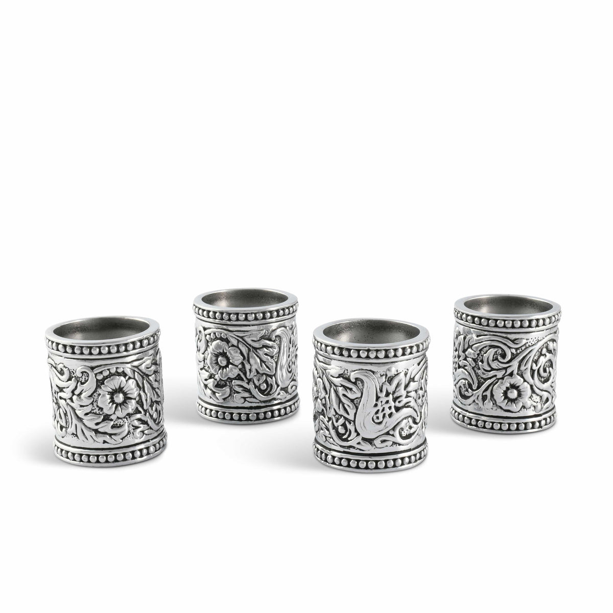 Concho Pattern Napkin Rings Set of 4