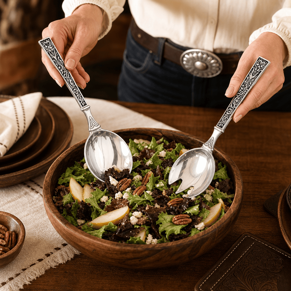 Concho Pattern Serving Set