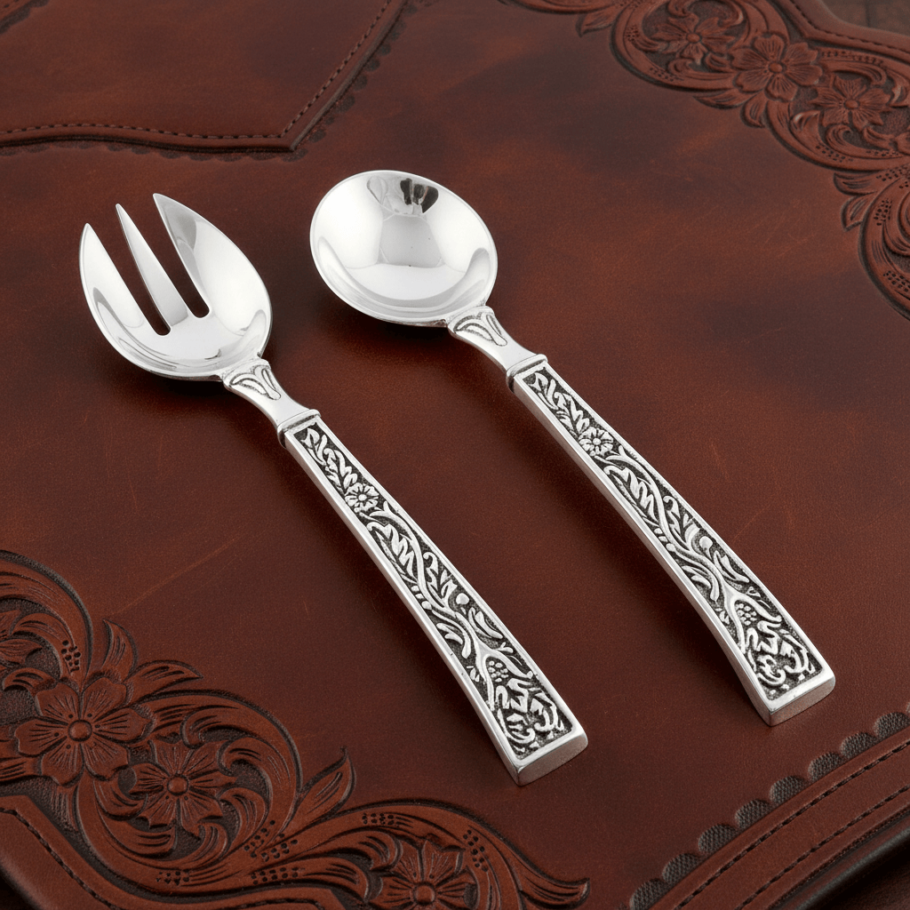 Concho Pattern Serving Set