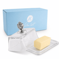 Glass Butter Dish - Concho