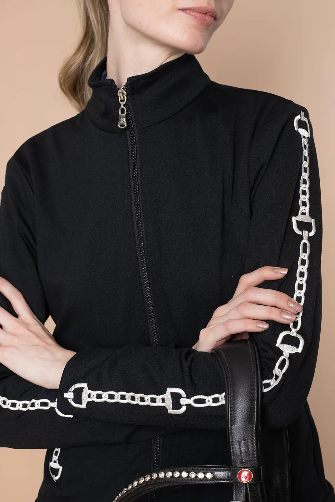 Ava Embroidered Zip Jacket