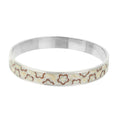 Flowers Design Slip-On Bangle