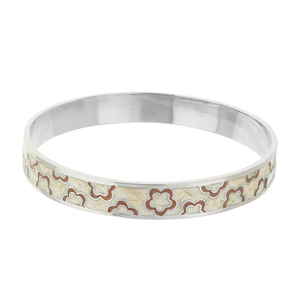 Flowers Design Slip-On Bangle