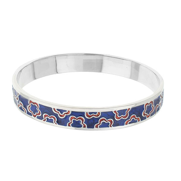 Flowers Design Slip-On Bangle