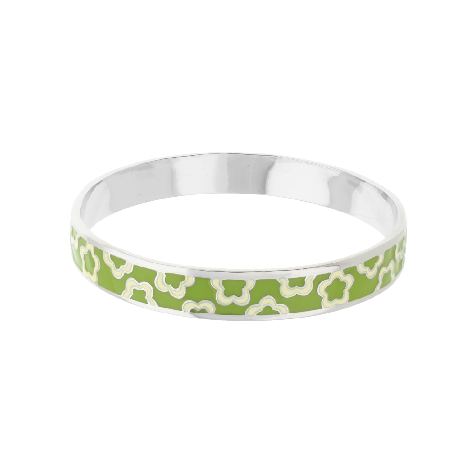 Flowers Design Slip-On Bangle