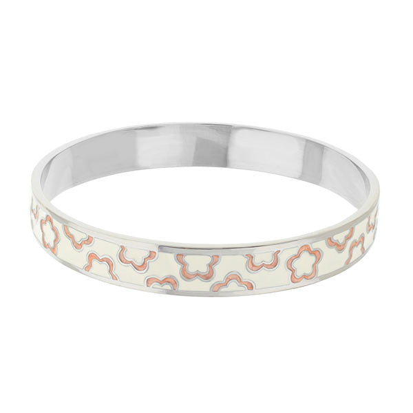 Flowers Design Slip-On Bangle