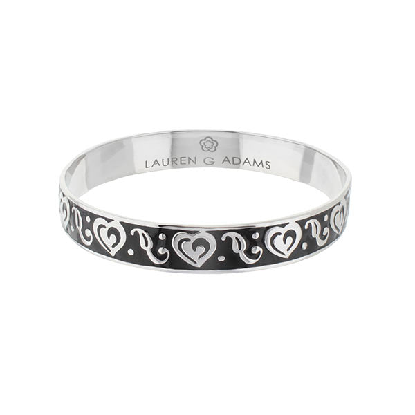 Hidden Hearts Slip-On Bangle