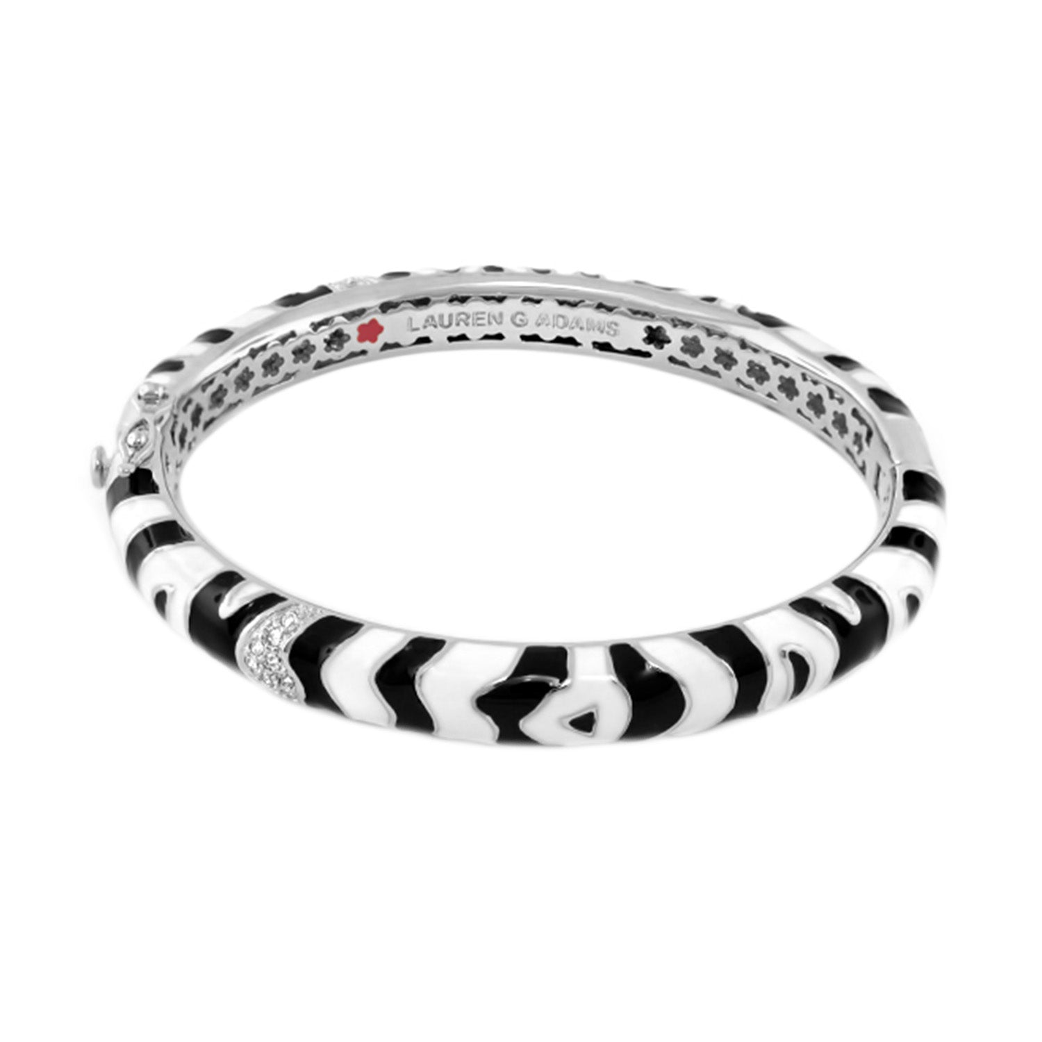 Animal Paradise Rhodium Tiger Stripe Bangle