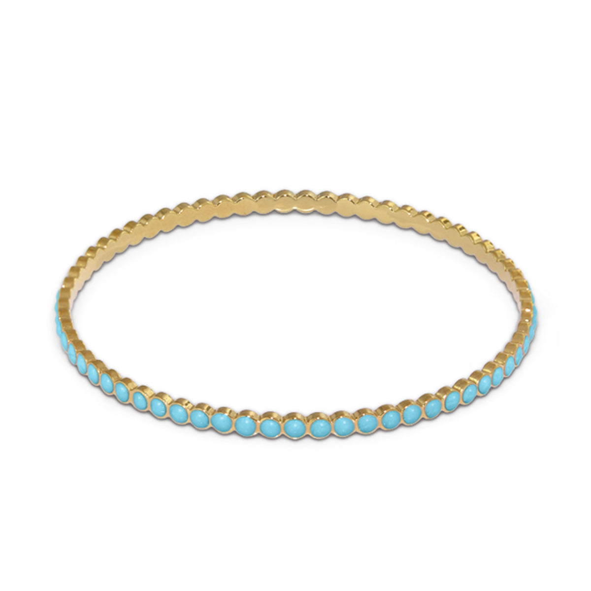Stackable Enamel Dots Bangle