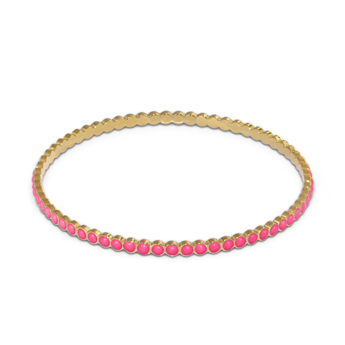 Stackable Enamel Dots Bangle