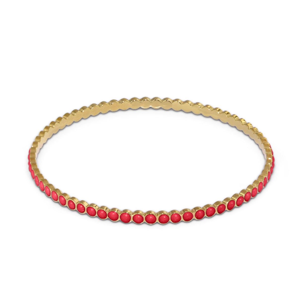 Stackable Enamel Dots Bangle