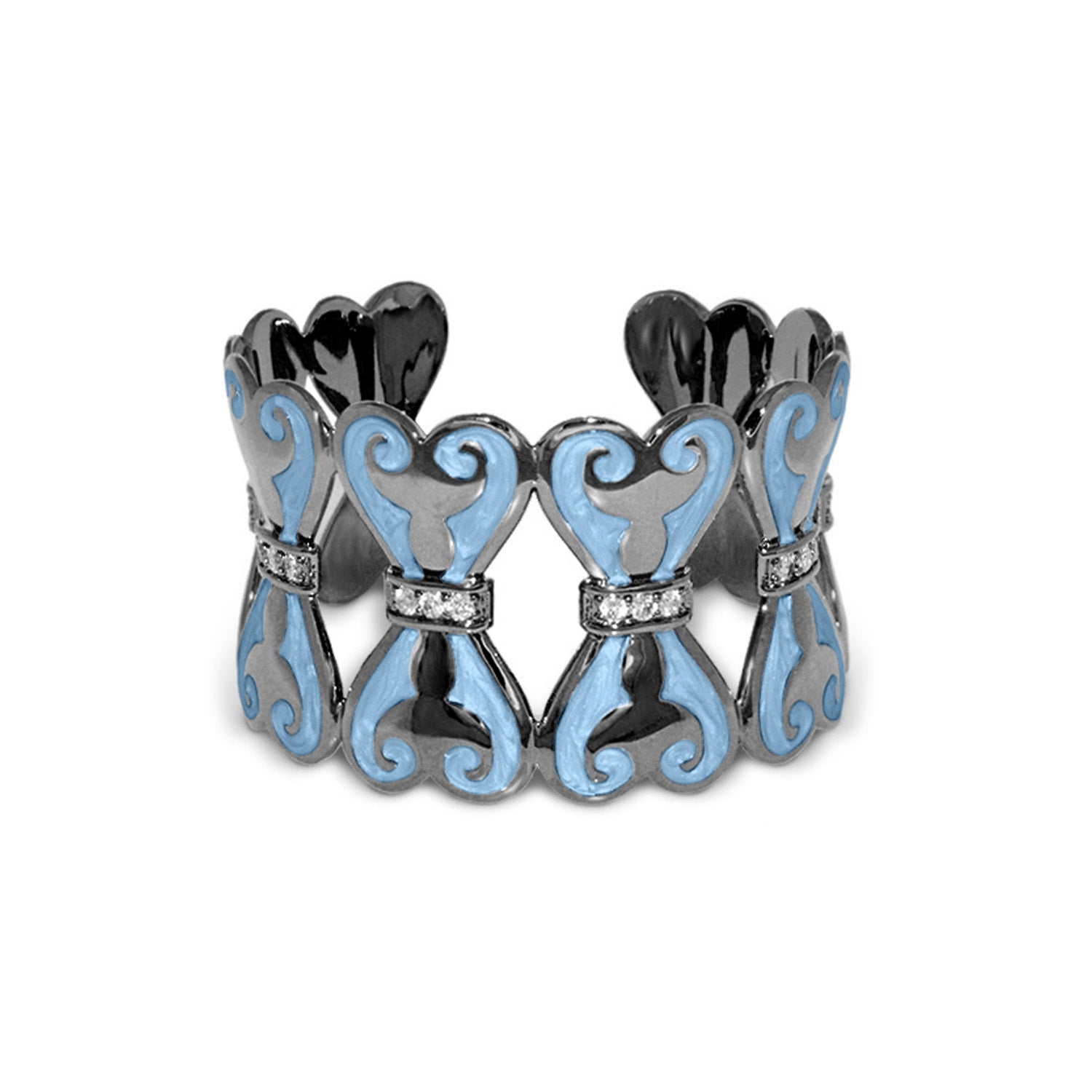 Bows and Hearts Bangle