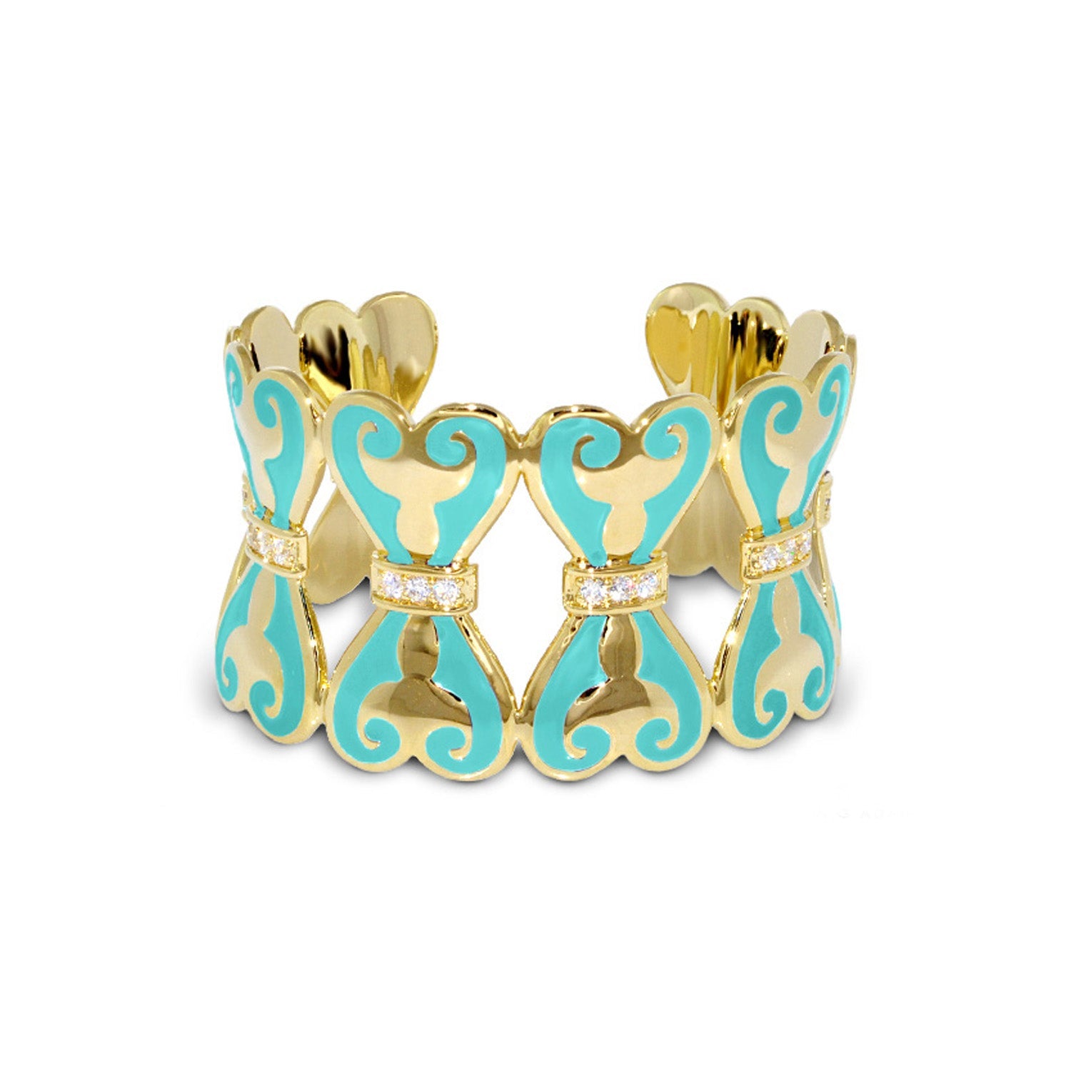 Bows and Hearts Bangle