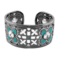 Floral Knight Cuff Bangle