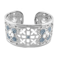 Floral Knight Cuff Bangle
