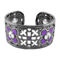 Floral Knight Cuff Bangle