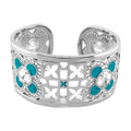 Floral Knight Cuff Bangle