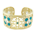 Floral Knight Cuff Bangle