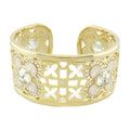 Floral Knight Cuff Bangle